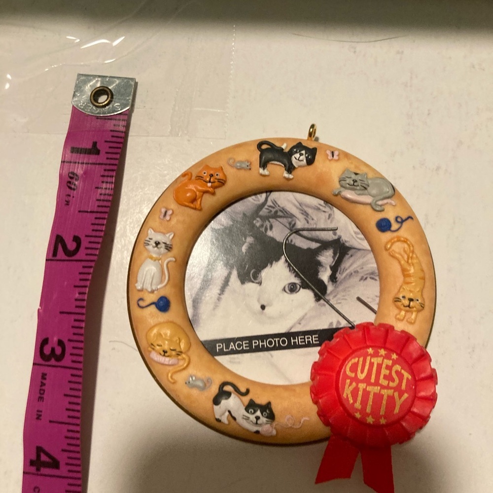 Hallmark keepsake kitty frame ornament